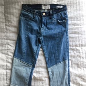 Frame 3 tone skinny jeans